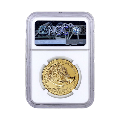 2025 $50 Gold Eagle in God We Trust Label - NGC MS70 Early Releases