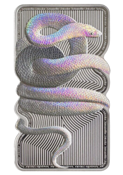 2023 PAMP Sunbeam Snake - 1 oz Silver Hologram Effect Coin - CoinsTV