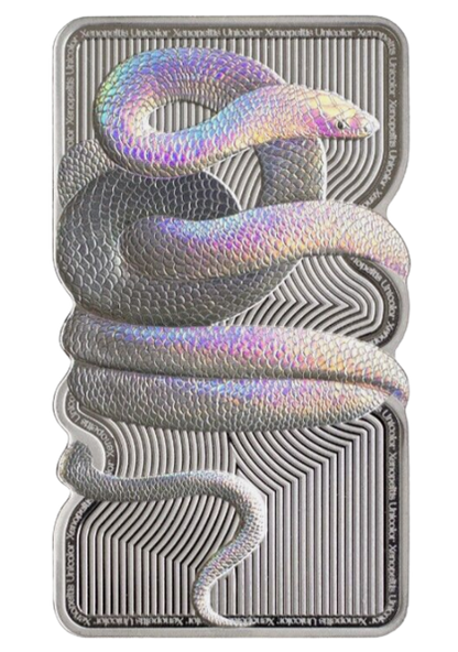 2023 PAMP Sunbeam Snake - 1 oz Silver Hologram Effect Coin - CoinsTV