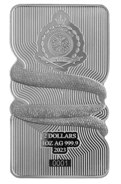 2023 PAMP Sunbeam Snake - 1 oz Silver Hologram Effect Coin - CoinsTV
