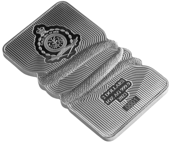 2023 PAMP Sunbeam Snake - 1 oz Silver Hologram Effect Coin - CoinsTV