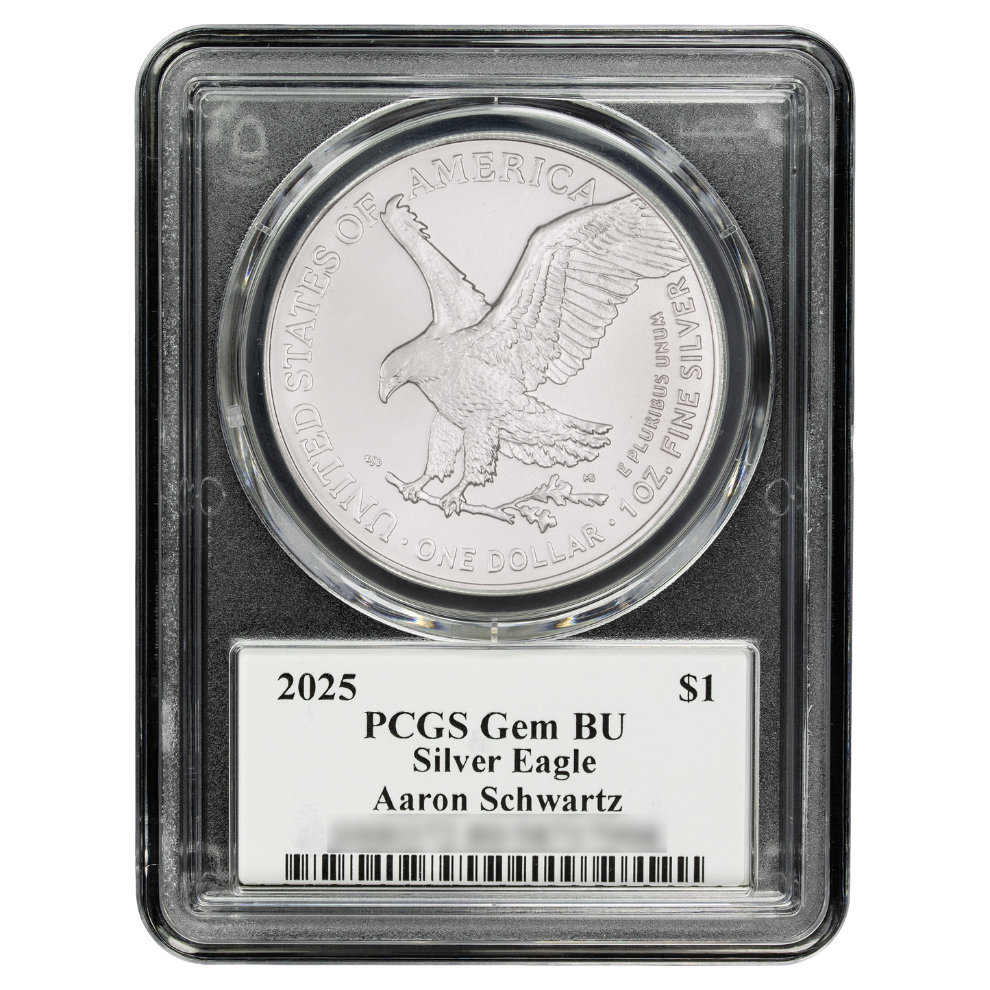 2025 Silver Eagle - Mighty Ducks Cast Signature - PCGS Gem BU - CoinsTV