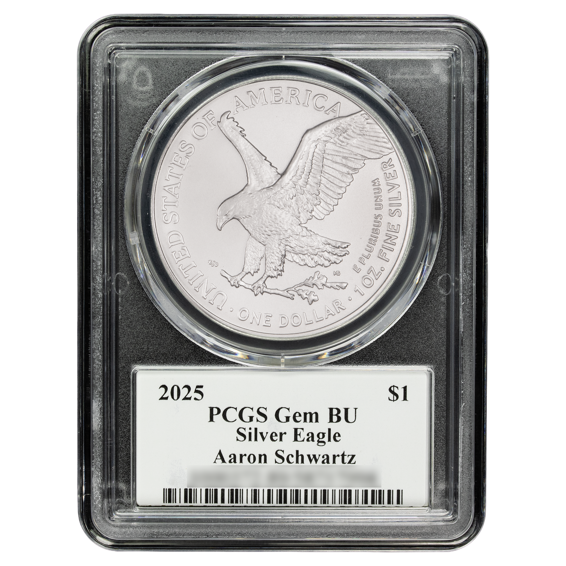 2025 Silver Eagle - Mighty Ducks Cast Signature - PCGS Gem BU - CoinsTV