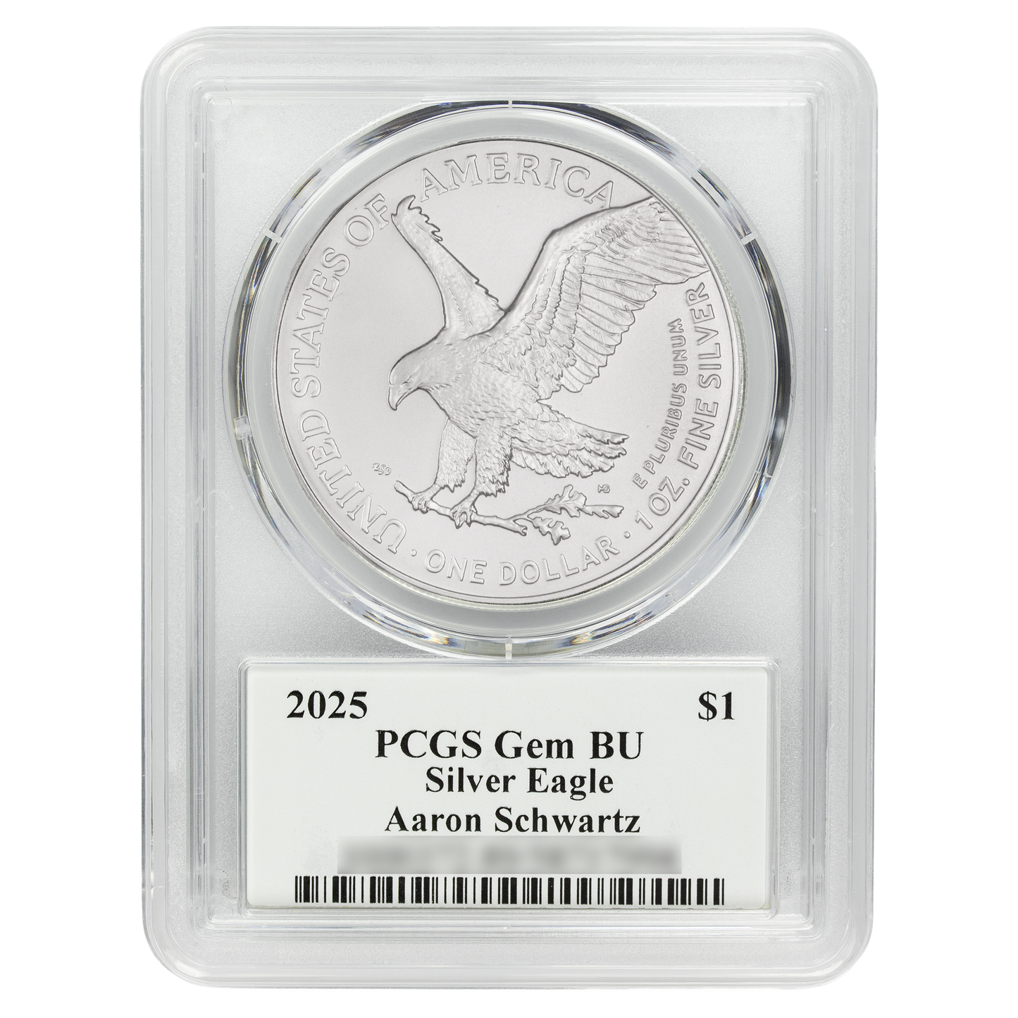 2025 Silver Eagle - Mighty Ducks Cast Signature - PCGS Gem BU - CoinsTV