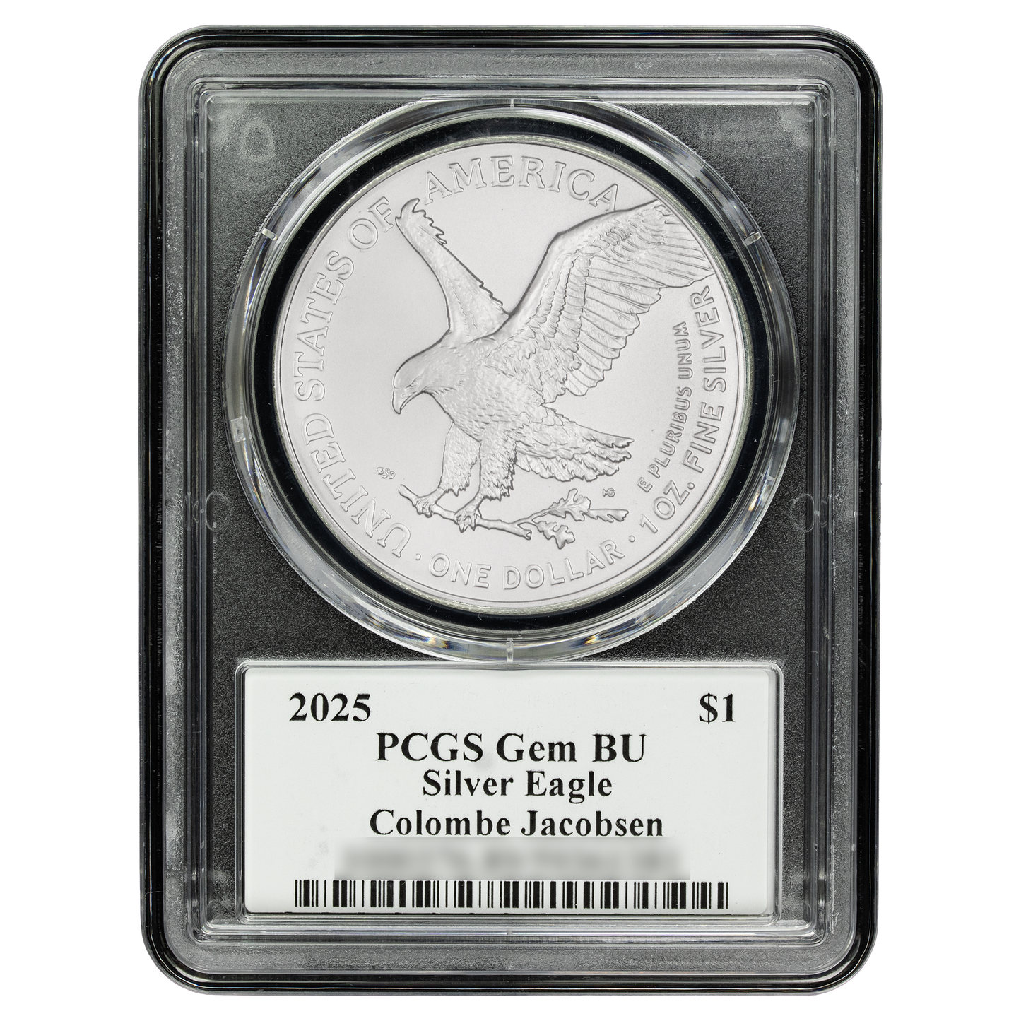 2025 Silver Eagle - Mighty Ducks Cast Signature - PCGS Gem BU - CoinsTV