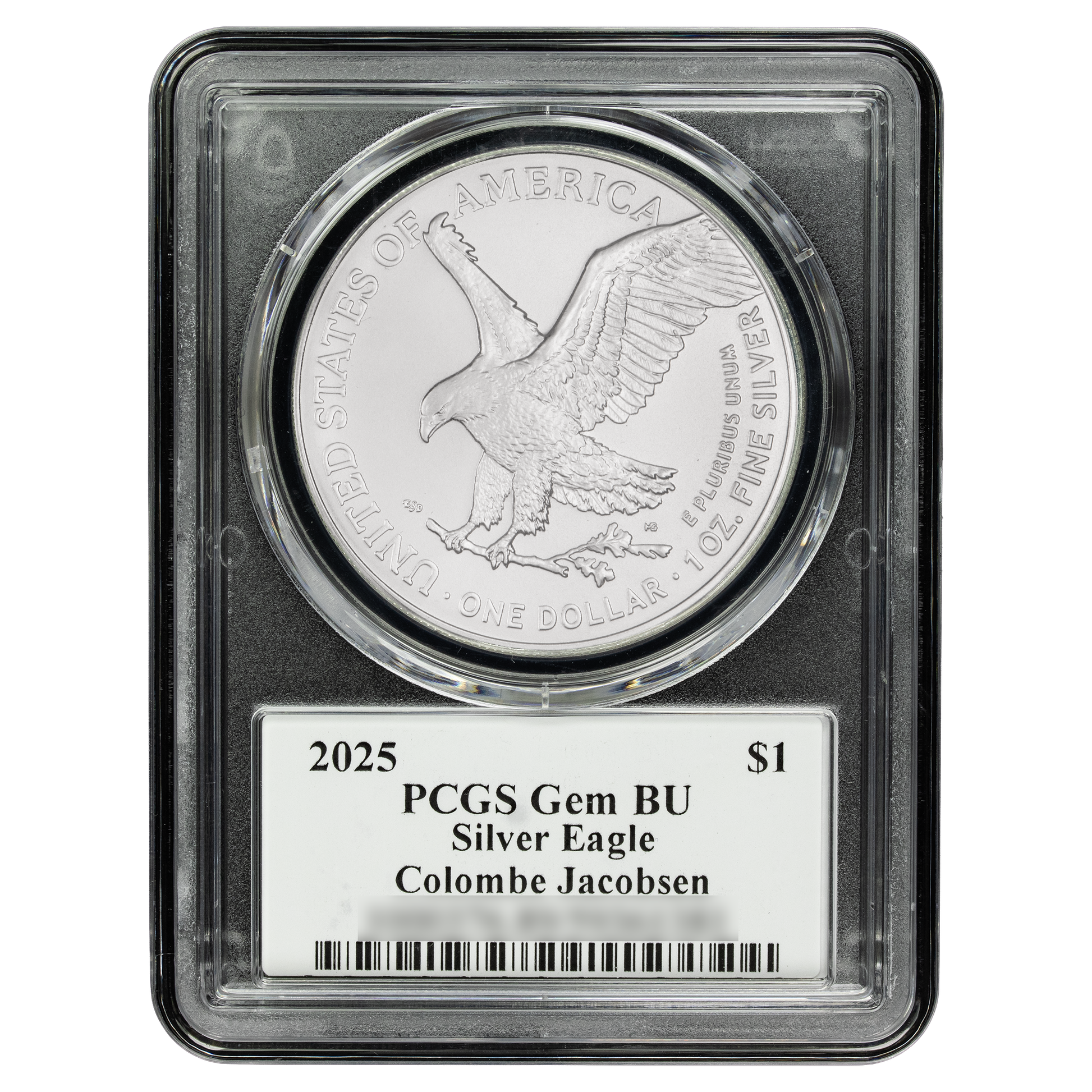 2025 Silver Eagle - Mighty Ducks Cast Signature - PCGS Gem BU - CoinsTV