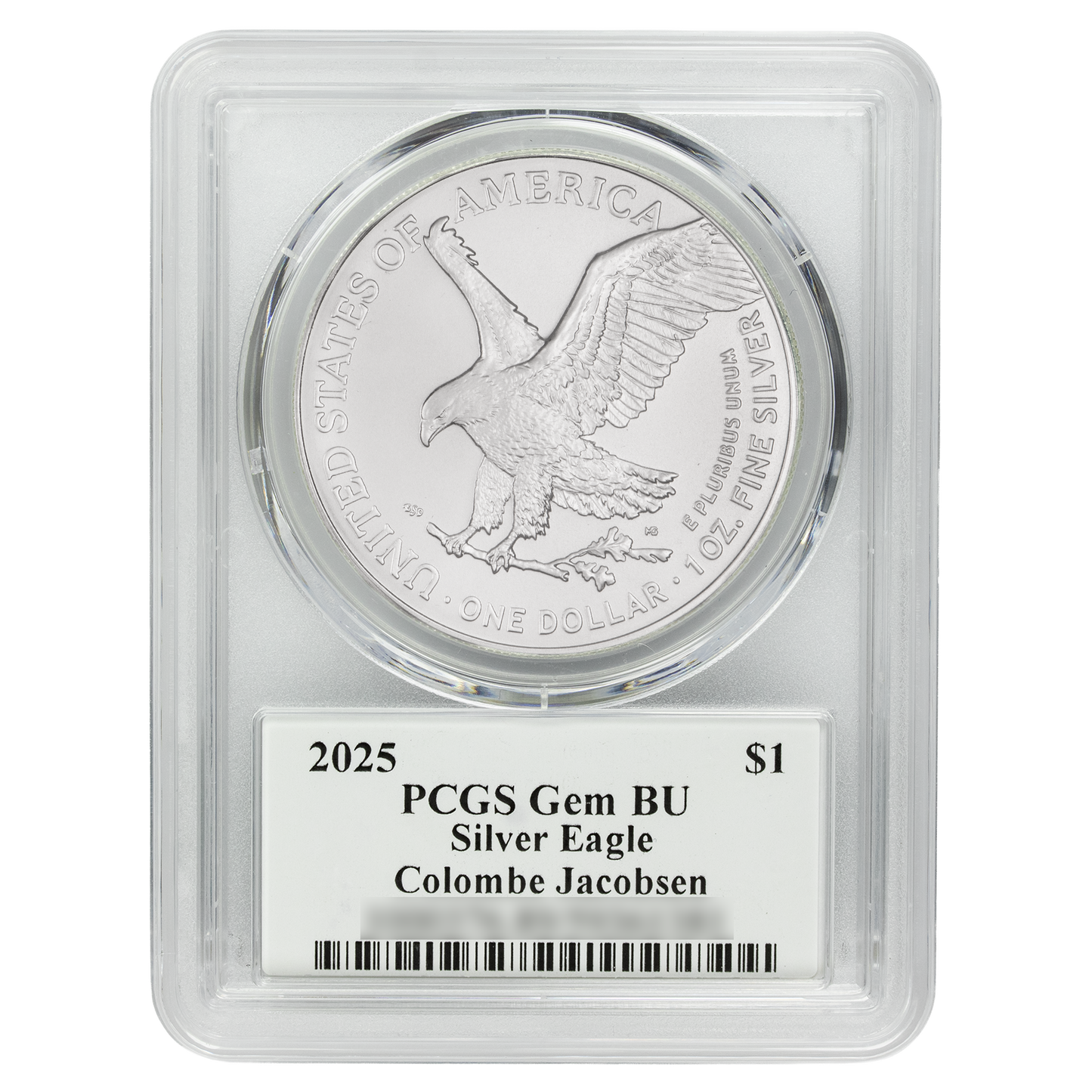 2025 Silver Eagle - Mighty Ducks Cast Signature - PCGS Gem BU - CoinsTV