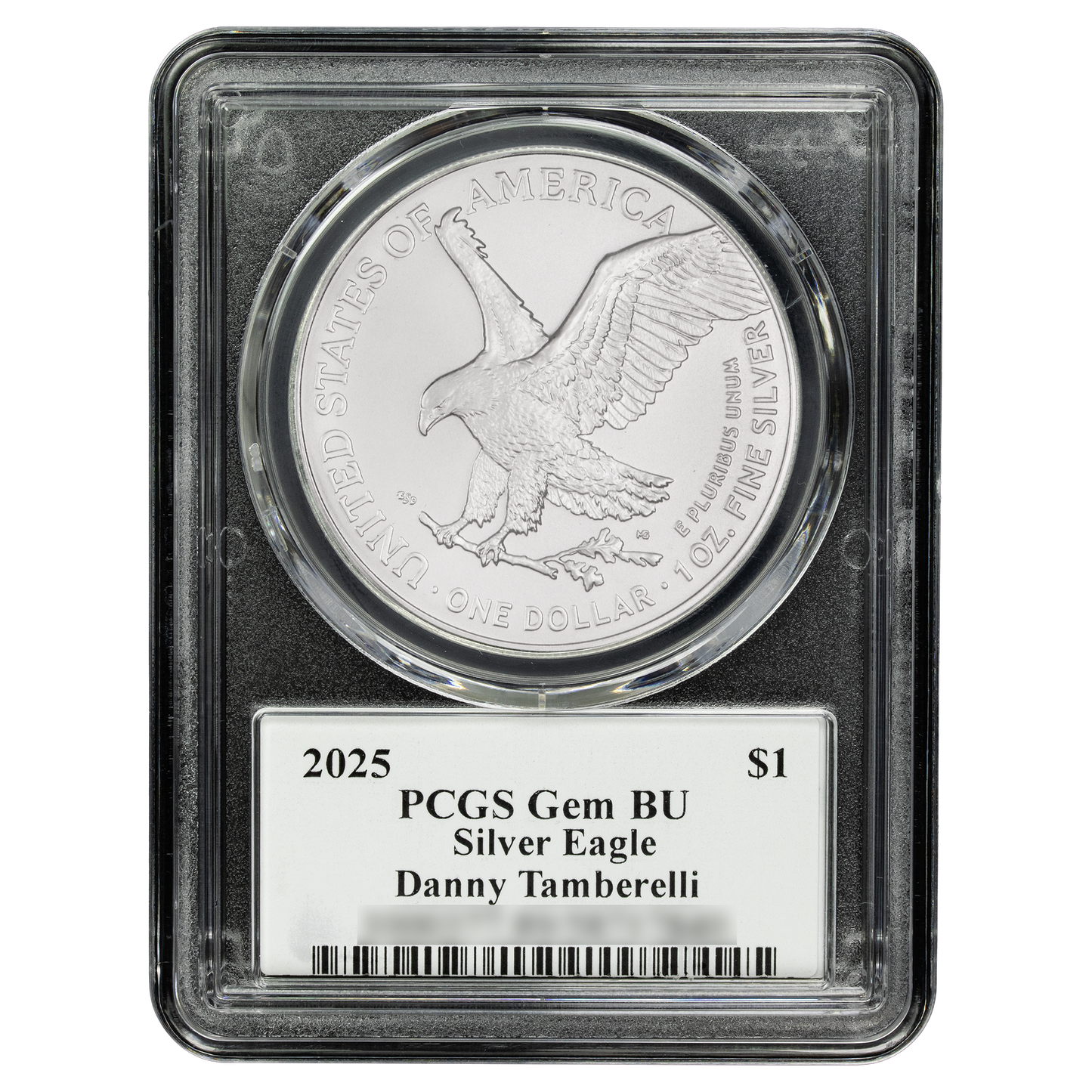 2025 Silver Eagle - Mighty Ducks Cast Signature - PCGS Gem BU - CoinsTV