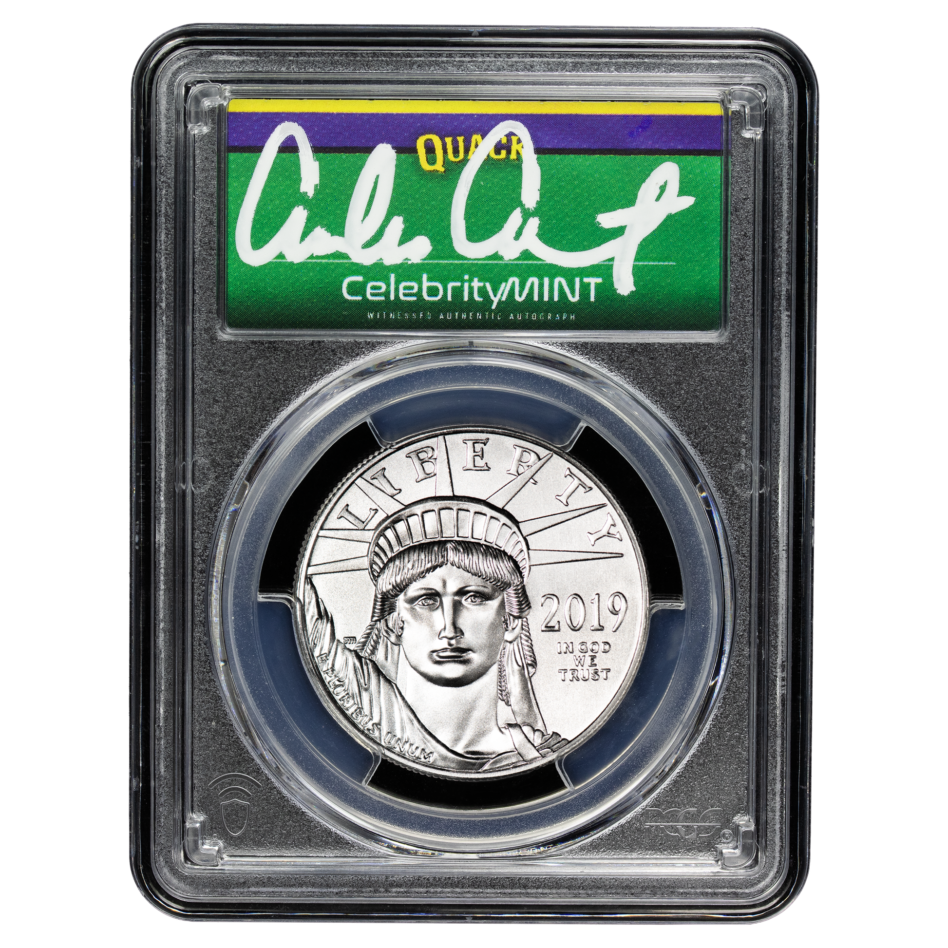 2025 Silver Eagle - Mighty Ducks Cast Signature - PCGS Gem BU - CoinsTV