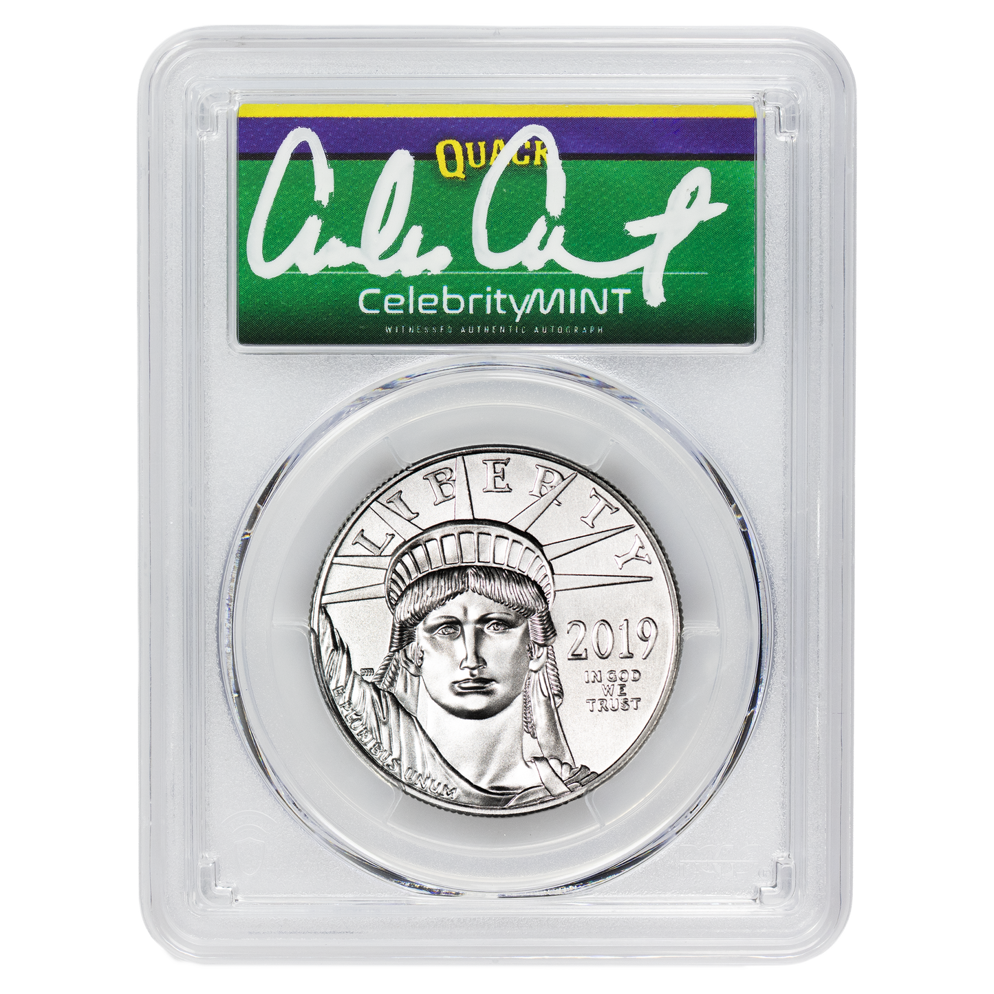2025 Silver Eagle - Mighty Ducks Cast Signature - PCGS Gem BU - CoinsTV
