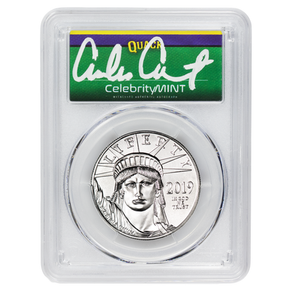 2025 Silver Eagle - Mighty Ducks Cast Signature - PCGS Gem BU - CoinsTV