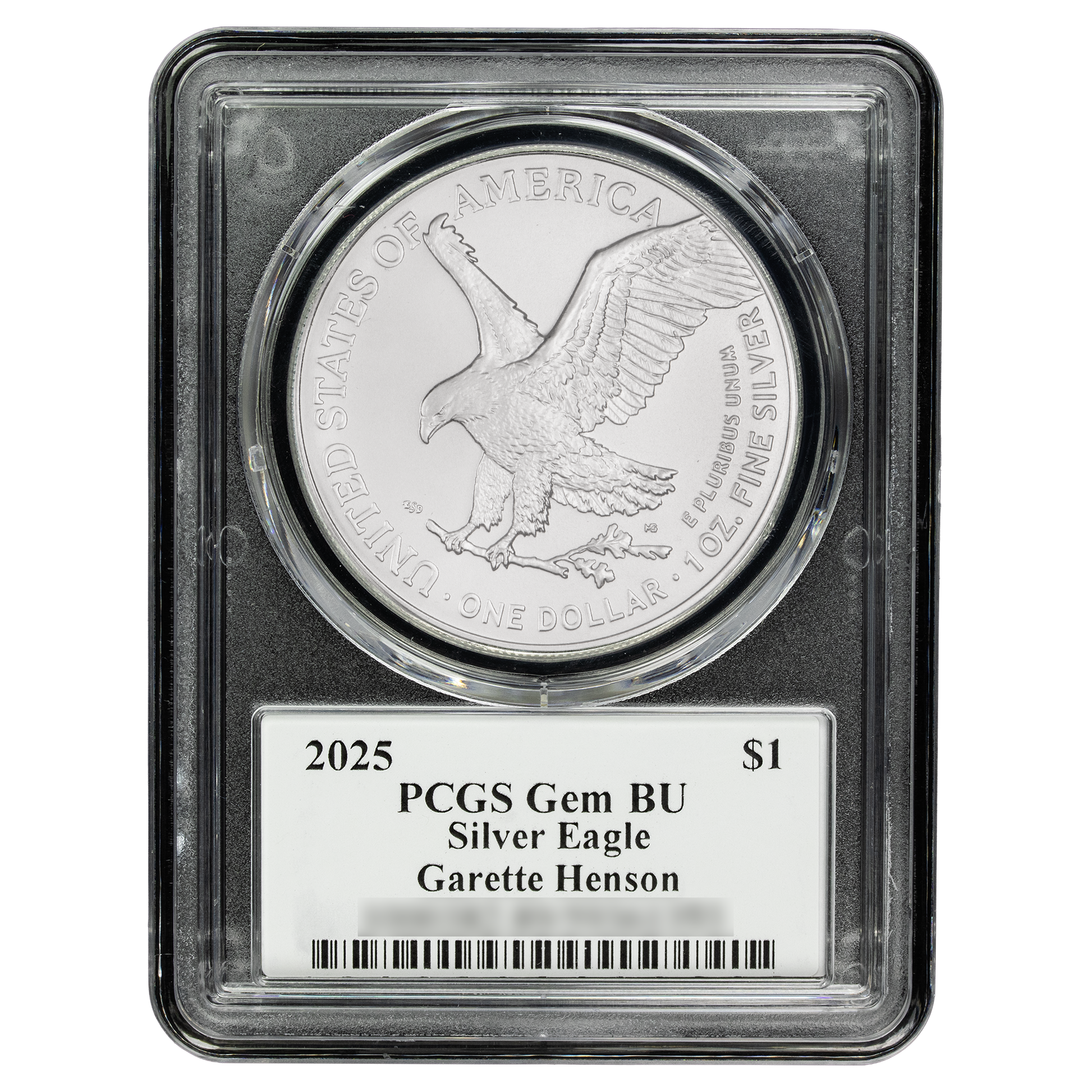 2025 Silver Eagle - Mighty Ducks Cast Signature - PCGS Gem BU - CoinsTV