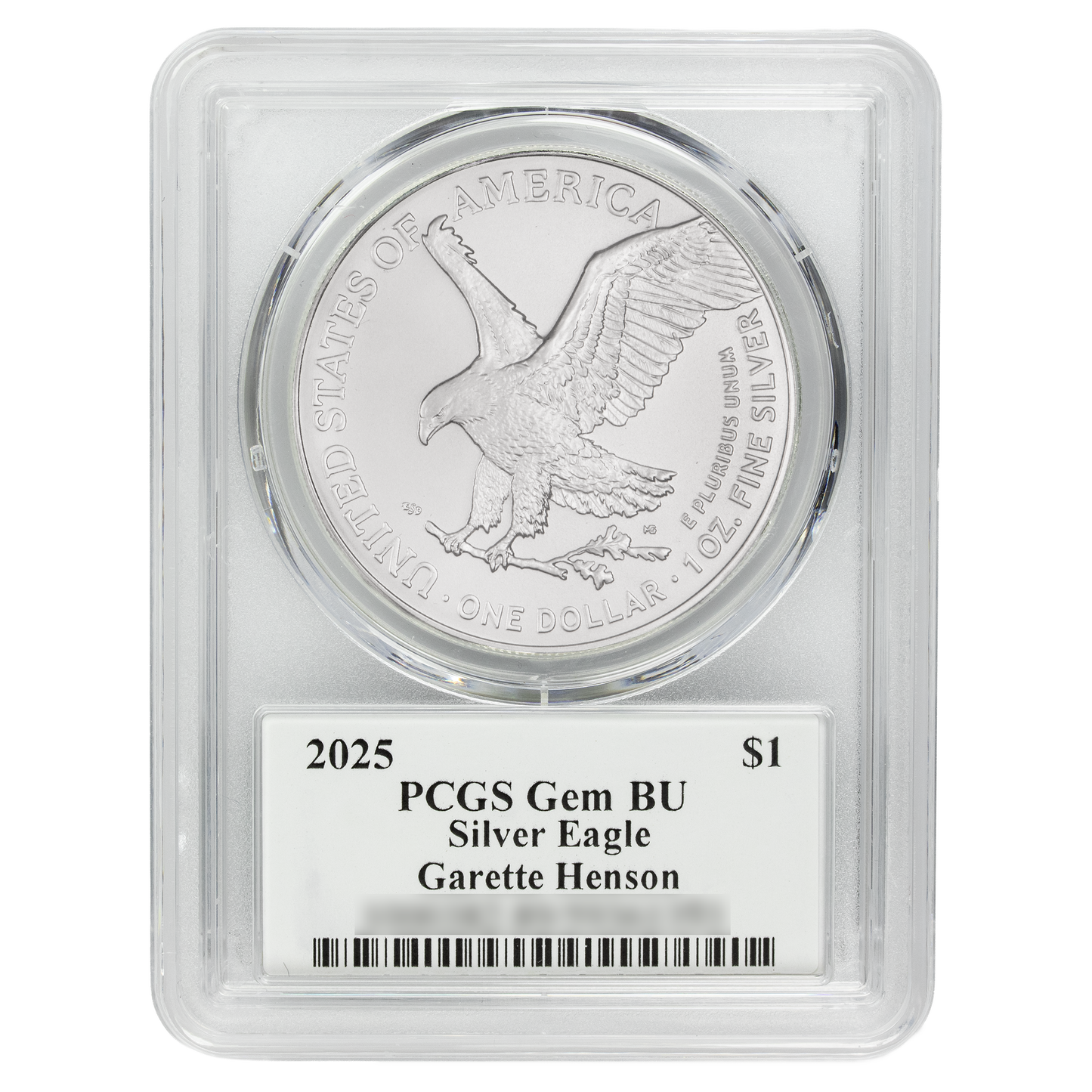 2025 Silver Eagle - Mighty Ducks Cast Signature - PCGS Gem BU - CoinsTV