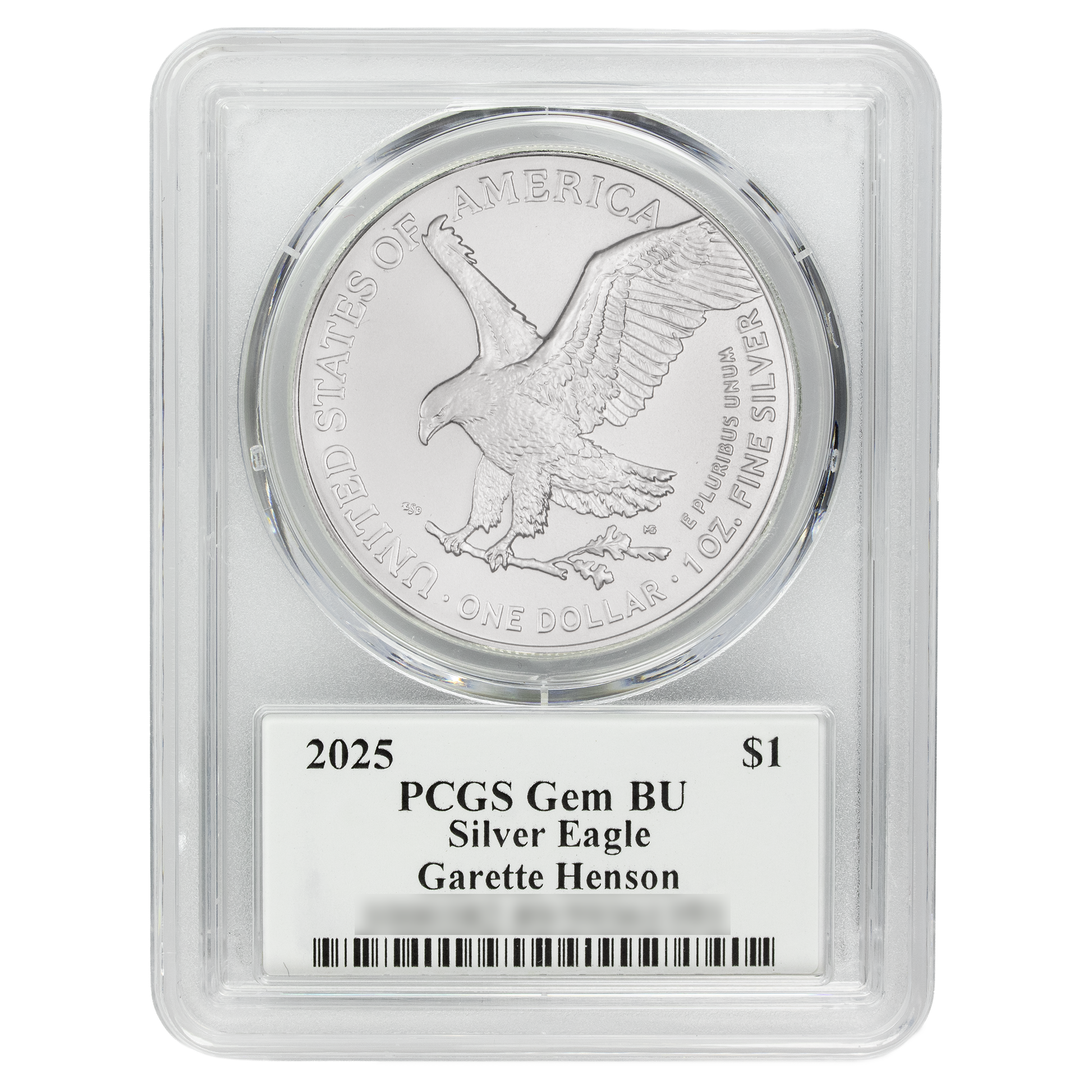 2025 Silver Eagle - Mighty Ducks Cast Signature - PCGS Gem BU - CoinsTV