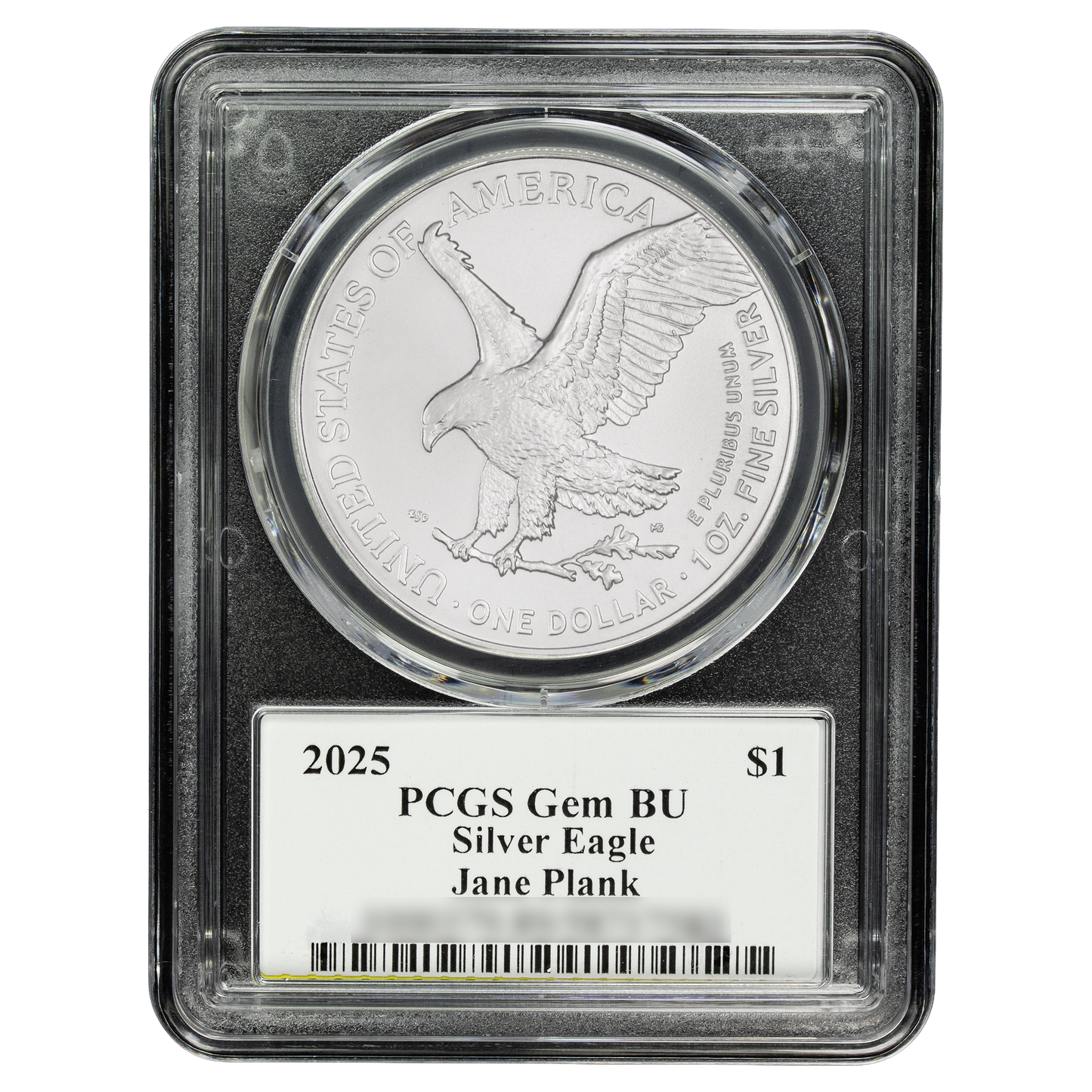 2025 Silver Eagle - Mighty Ducks Cast Signature - PCGS Gem BU - CoinsTV