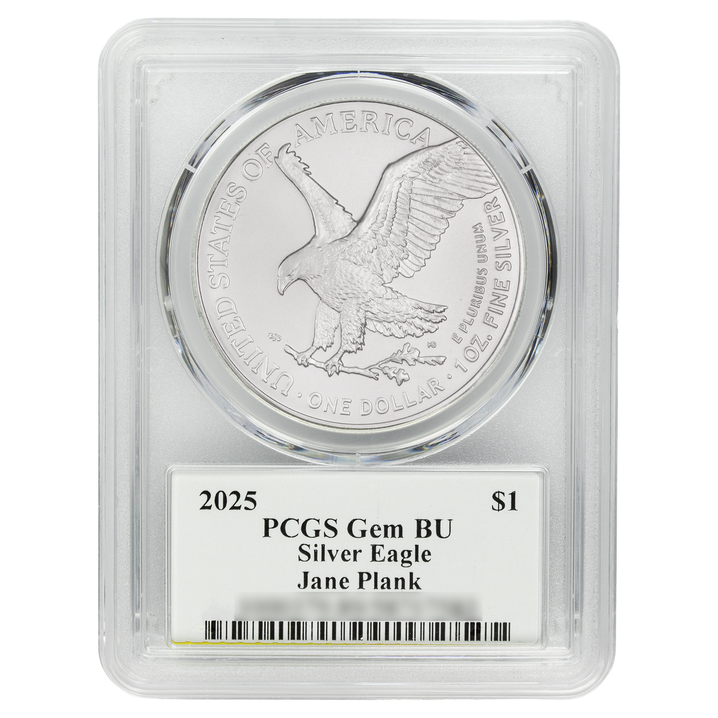 2025 Silver Eagle - Mighty Ducks Cast Signature - PCGS Gem BU - CoinsTV