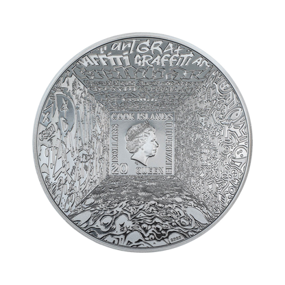 2023 Cook Islands Mona Lisa Graffiti Art - NGC MS70 Antiqued