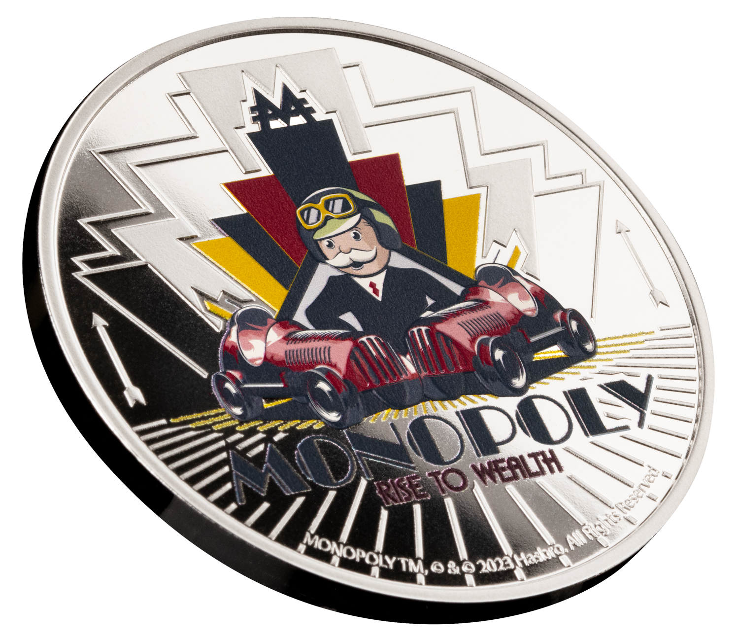 2024 Samoa Monopoly Rise to Wealth 1 oz Silver Coin in Card - CoinsTV