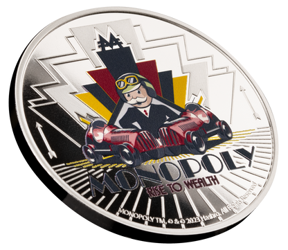 2024 Samoa Monopoly Rise to Wealth 1 oz Silver Coin in Card - CoinsTV
