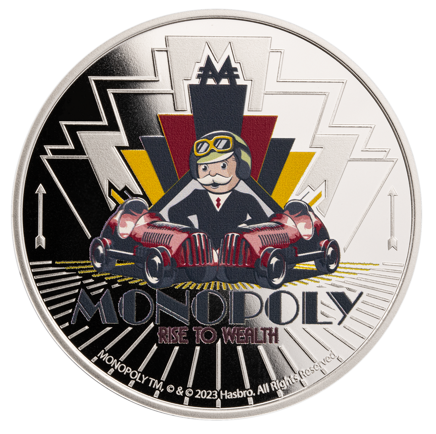 2024 Samoa Monopoly Rise to Wealth 1 oz Silver Coin in Card - CoinsTV