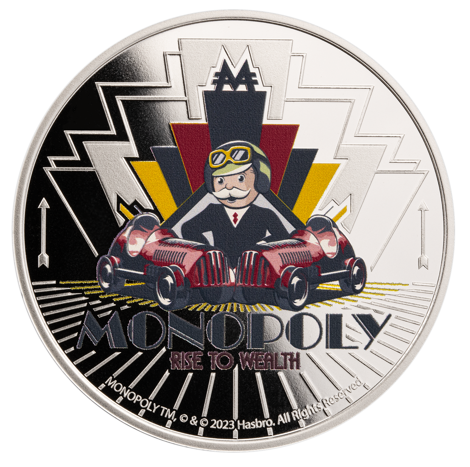 2024 Samoa Monopoly Rise to Wealth 1 oz Silver Coin in Card - CoinsTV