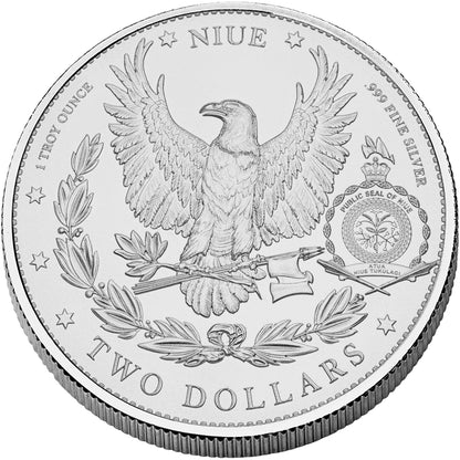 2024 Niue Morgan Dollar UHR Dual Finish 1 oz Silver Coin