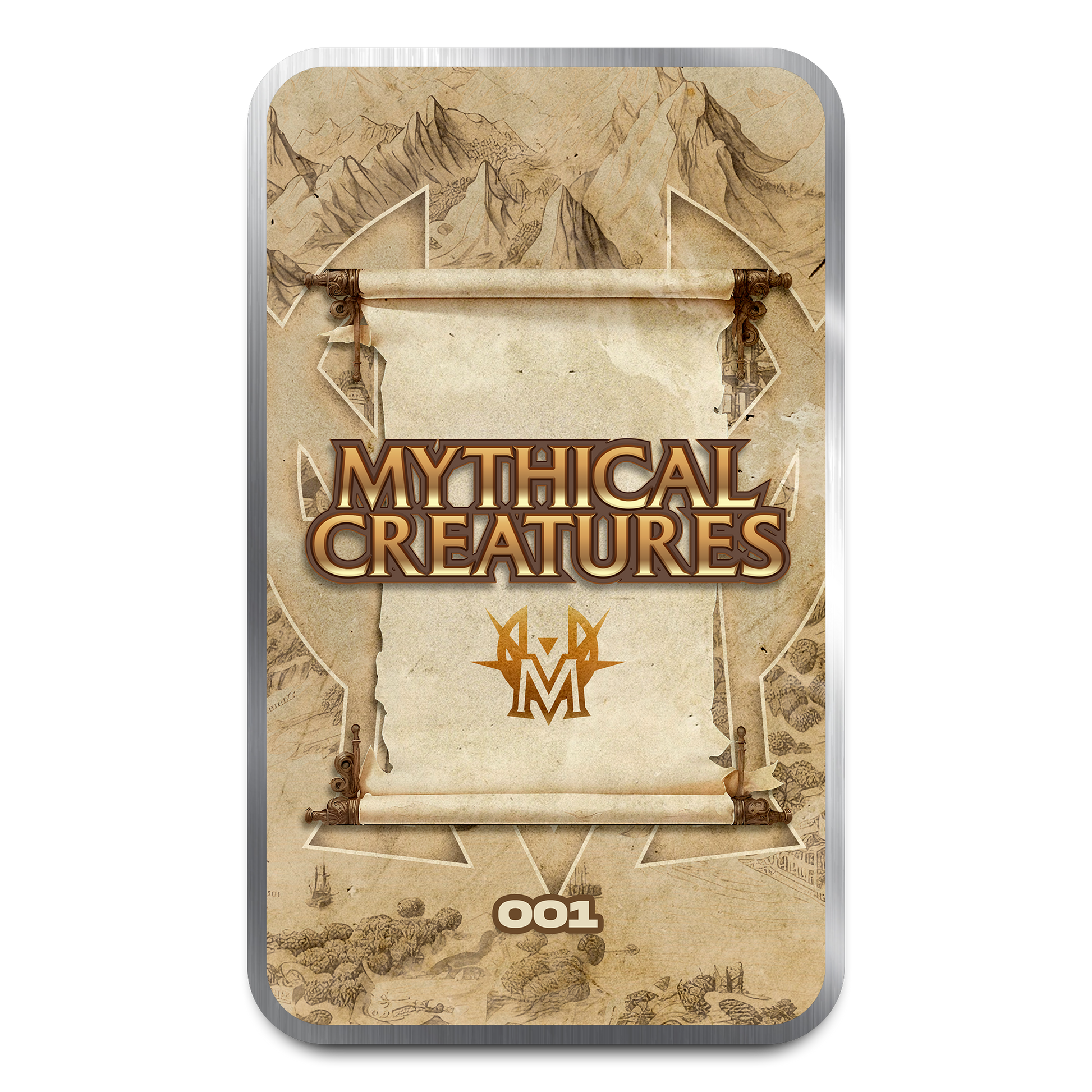 Chromatics Mythical Creatures Dragon 1 oz Silver Bar - CoinsTV