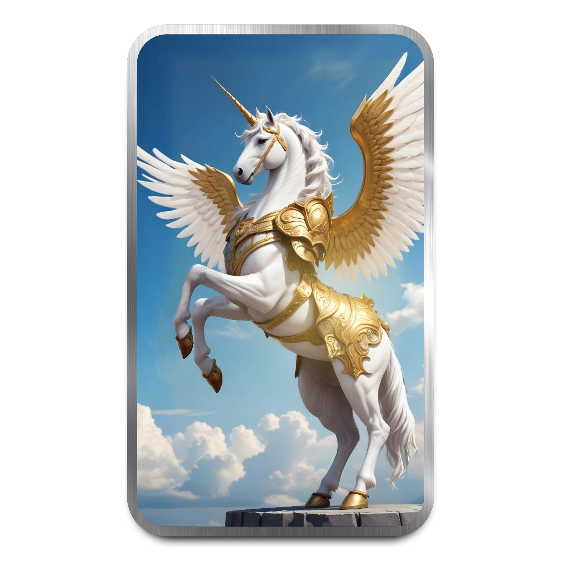 Chromatics Mythical Creatures Unicorn 1 oz Silver Bar - CoinsTV