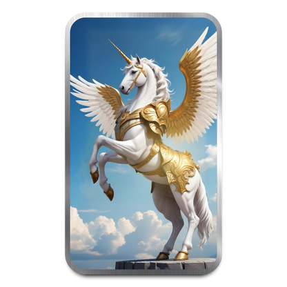 Chromatics Mythical Creatures Unicorn 1 oz Silver Bar - CoinsTV