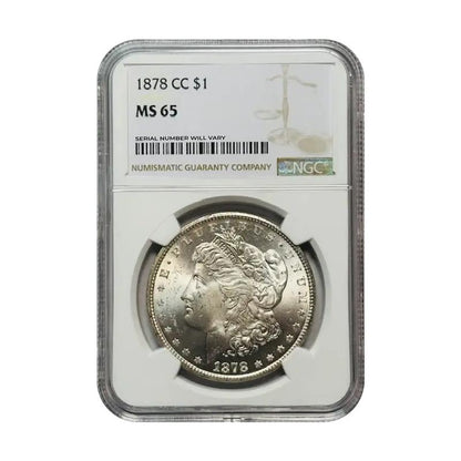 1878-CC Morgan Silver Dollar Carson City - NGC MS65
