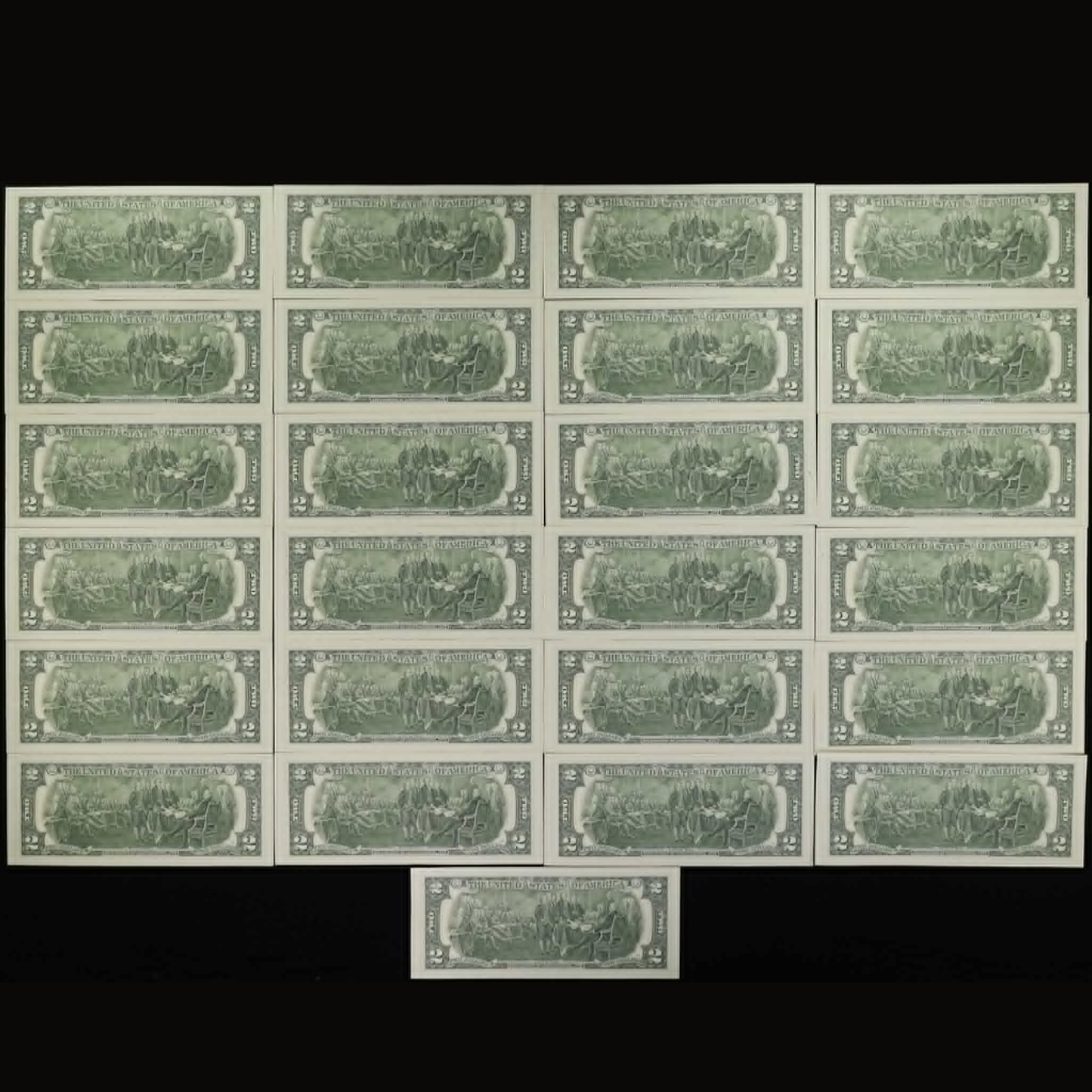 Series 2017 $2 Bill – Official 50th Anniversary Stamp (April 13, 2026) – Colonial Figures Grab Bag