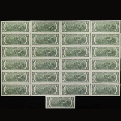 Series 2017 $2 Bill – Official 50th Anniversary Stamp (April 13, 2026) – Colonial Figures Grab Bag