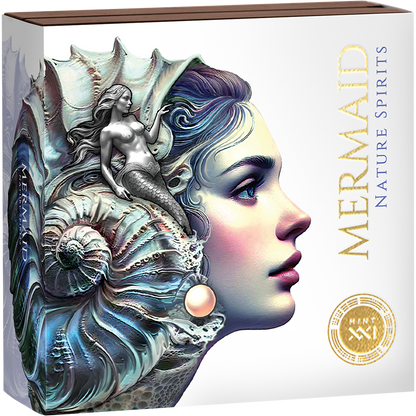 2025 Cameroon Nature Spirit Mermaid 2 Oz Silver Coin - CoinsTV