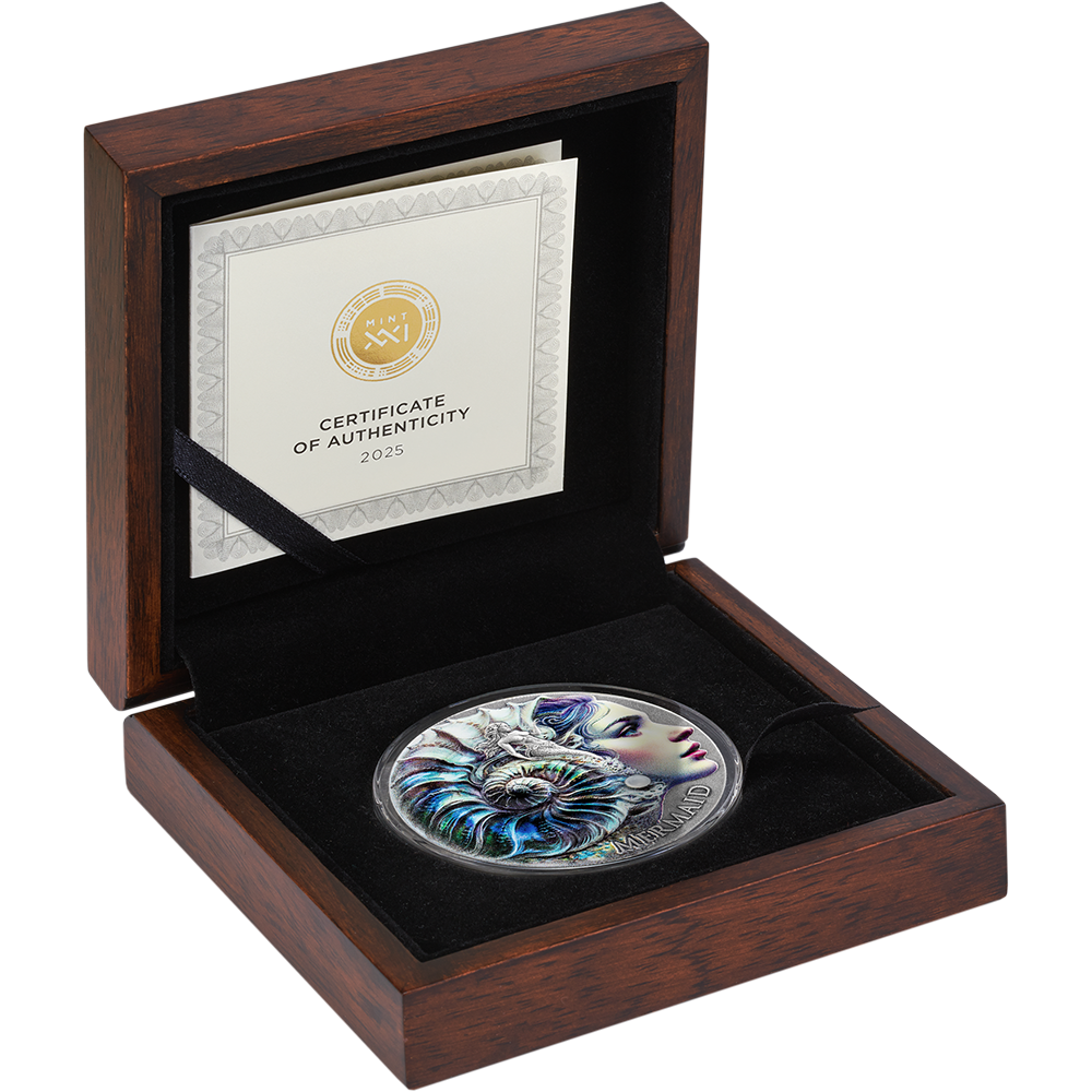2025 Cameroon Nature Spirit Mermaid 2 Oz Silver Coin - CoinsTV