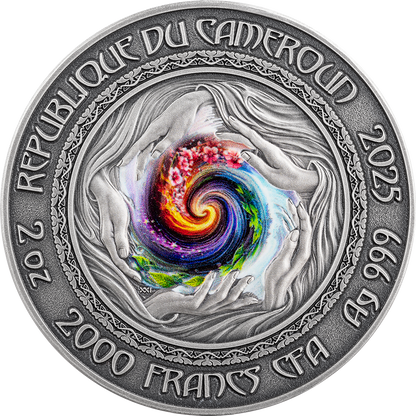 2025 Cameroon Nature Spirit Mermaid 2 Oz Silver Coin - CoinsTV