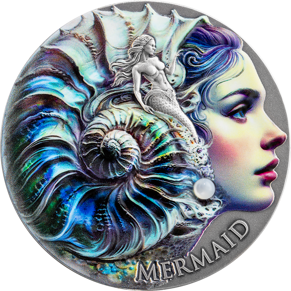 2025 Cameroon Nature Spirit Mermaid 2 Oz Silver Coin - CoinsTV