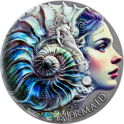 2025 Cameroon Nature Spirit Mermaid 2 Oz Silver Coin - CoinsTV