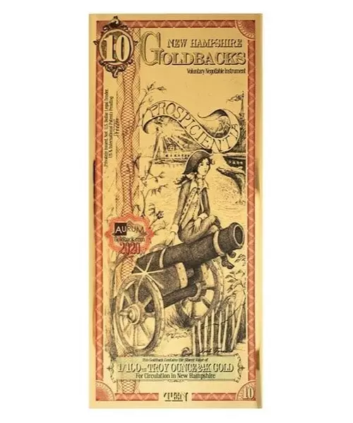 10 New Hampshire Goldback