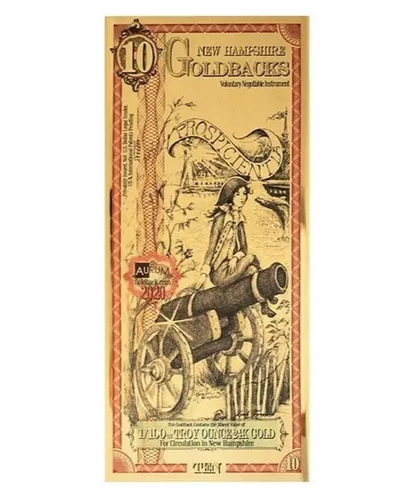 10 New Hampshire Goldback