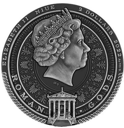 2022 Niue Roman Gods Juno 2 oz Silver Coin - CoinsTV