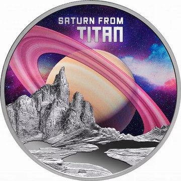 2025 Niue Saturn From Titan 1 oz Silver Coin