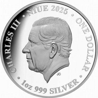 2025 Niue Saturn From Titan 1 oz Silver Coin