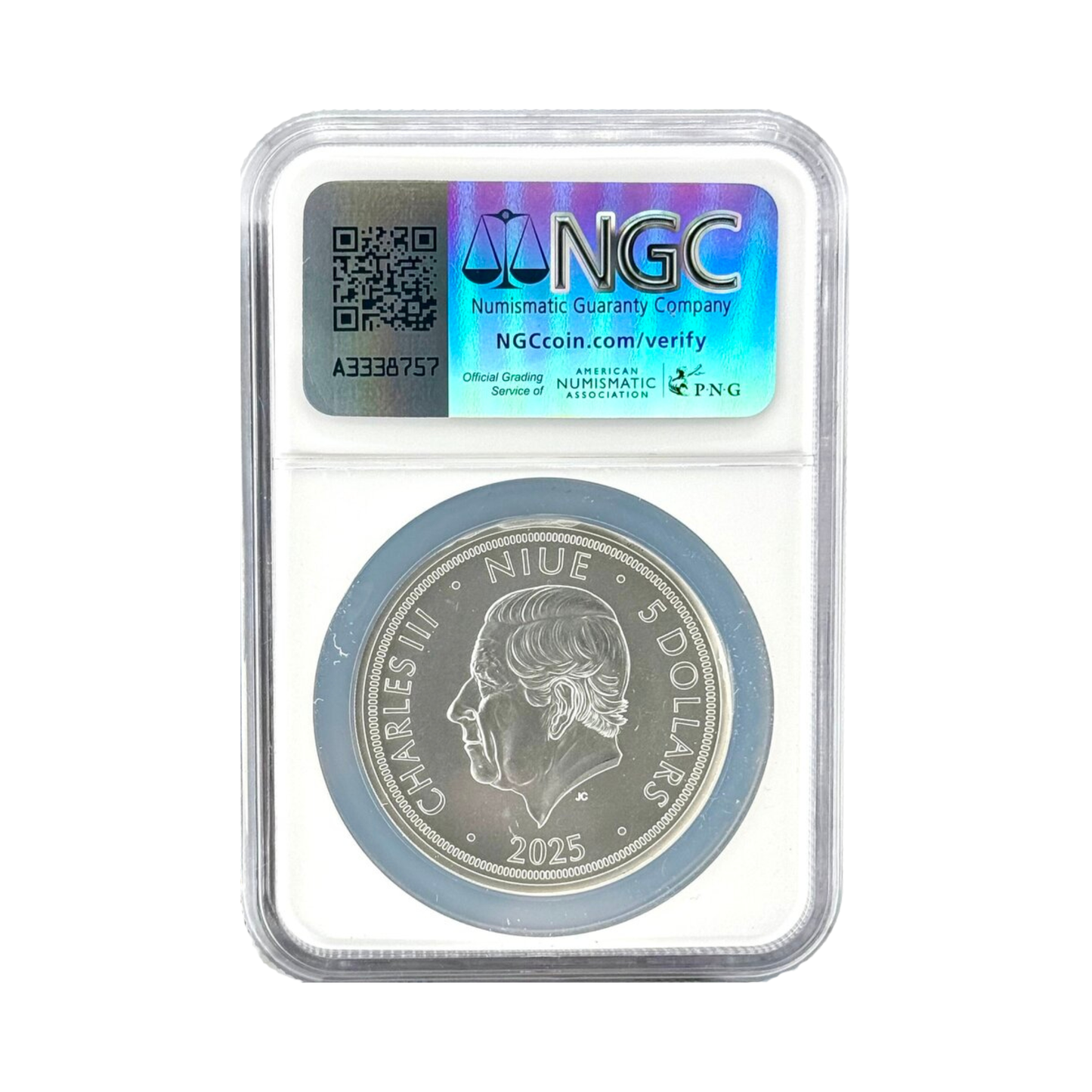 2025 Niue Slovakia Eagle 2 oz Silver Coin - NGC MS70 - CoinsTV