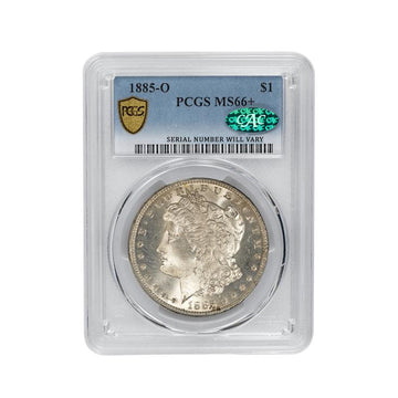 1885-O Morgan Silver Dollar New Orleans - PCGS MS66+ CAC