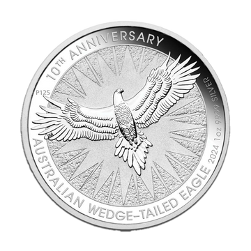 2024 1oz Australia Wedge Tailed Eagle 10th Anniversary .9999 Silver Coin BU