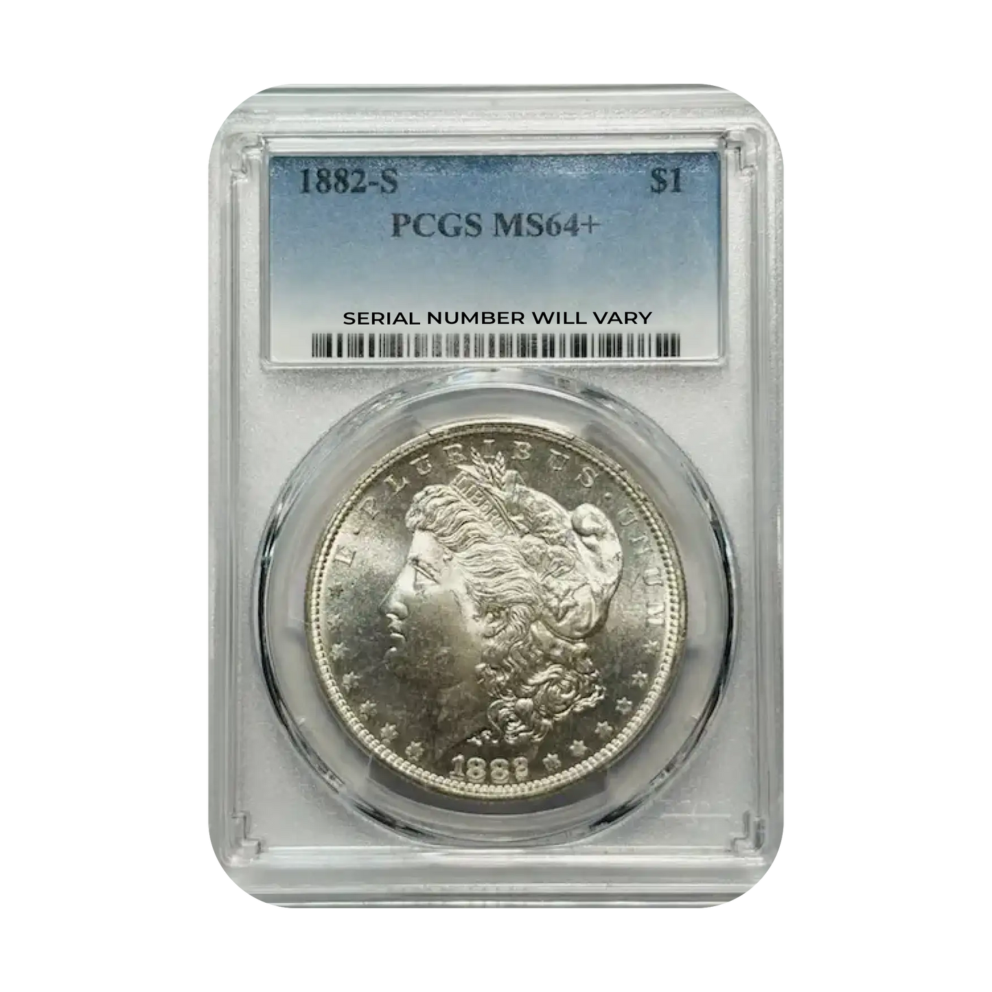 1882-S Morgan Silver Dollar San Francisco - PCGS MS64+