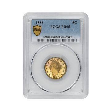 1888 Liberty Head Nickel - PCGS PR65