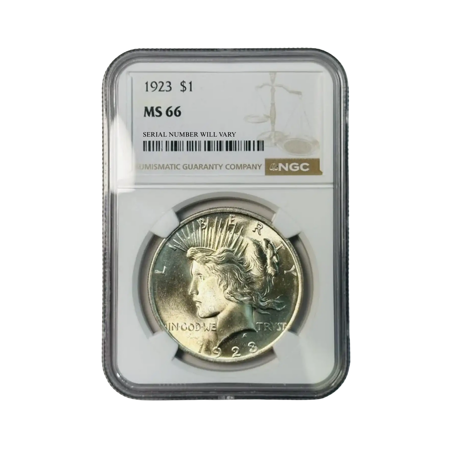 1923 Peace Silver Dollar - NGC MS66