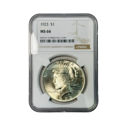 1923 Peace Silver Dollar - NGC MS66