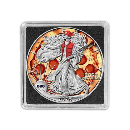 2025 Chromatics Favorite Foods Silver Eagle - Pizza Edition - CoinsTV